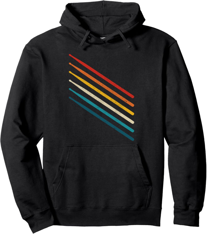 Drummer Schlagzeug Vintage Retro Schlagzeuger Geschenk Pullover Hoodie
