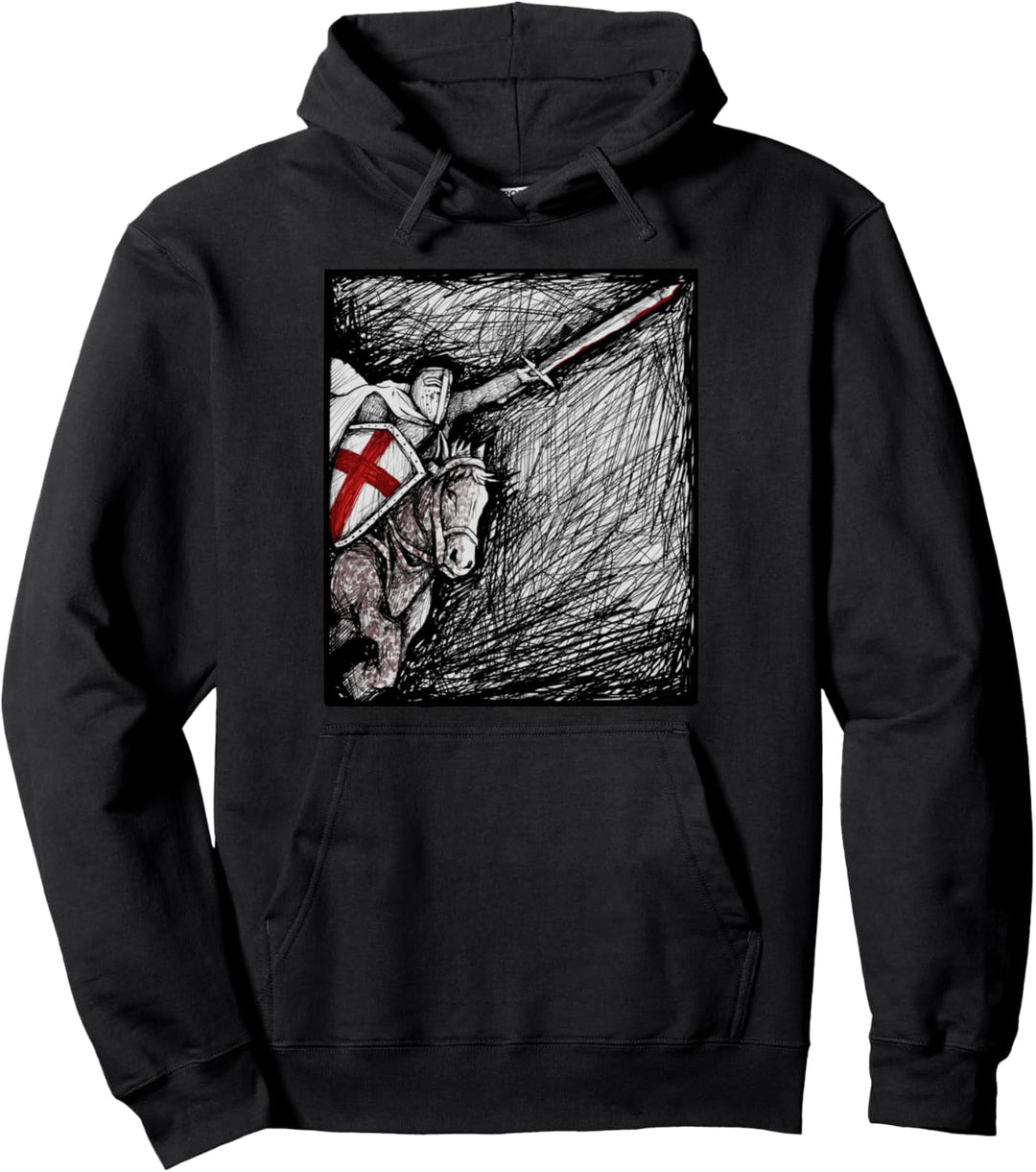 Tempelritter-Krieger-Katholik Pullover Hoodie