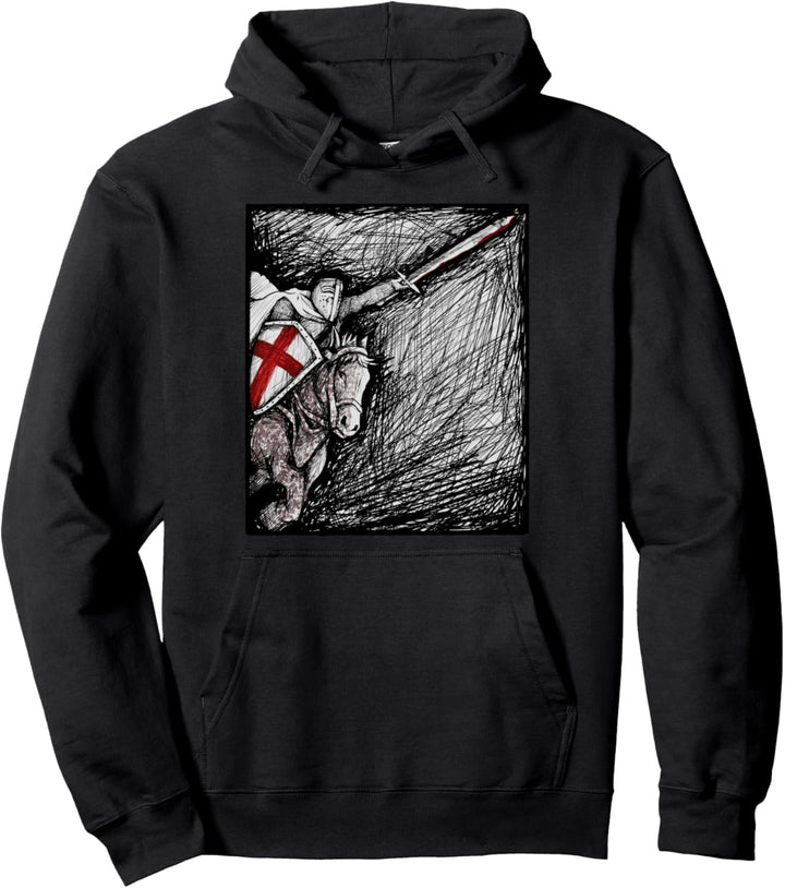 Tempelritter-Krieger-Katholik Pullover Hoodie