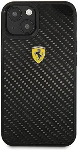 Ferrari FEHCP13SFCABK hülle für iPhone 13 Mini 5,4" schwarz On Track Real Carbon