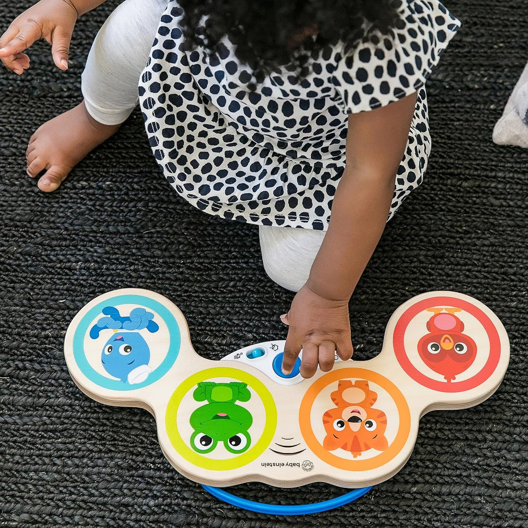 Baby Einstein Hape Magic Touch Trommel, hochwertiges Musikspielzeug aus Holz, ab 6 Monaten, Magic To