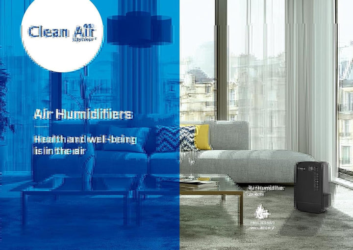Luftbefeuchter mit Ionisator und Aromatherapie - Clean Air Optima CA-607B Smart - Befeuchtungsleistu