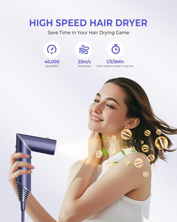 Airstyler Hairstyler 5 IN 1, 1000W Warmluftbürste Set, Hairstyler mit Ionen Föhnbürste, Lockenstab A