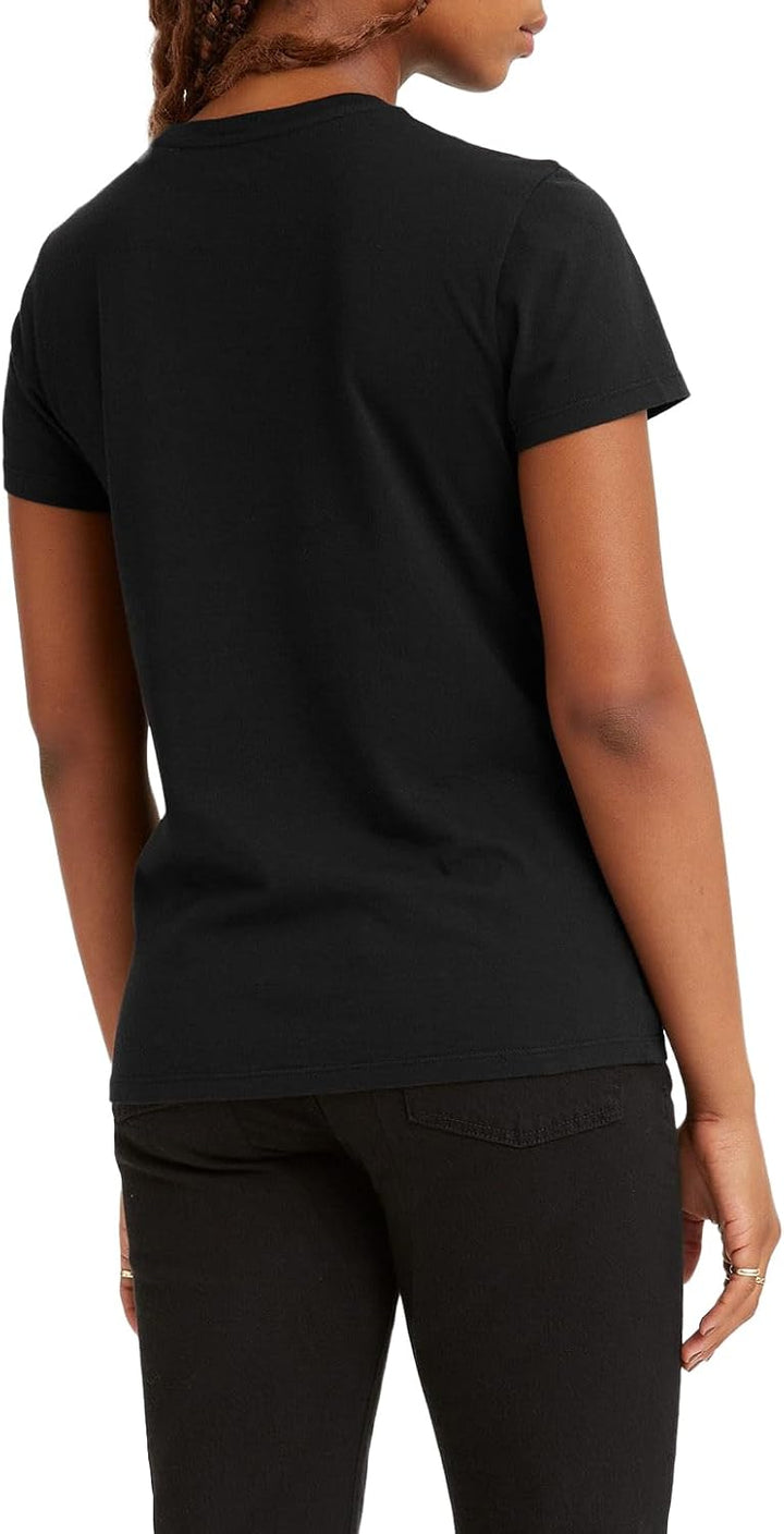 Levi's Damen The Perfect Tee T-Shirt, Large Batwing XXS Batwing Leopard Caviar, XXS Batwing Leopard