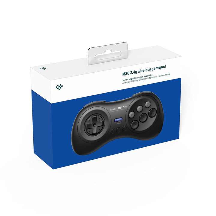 8Bitdo M30 2.4G Wireless Gamepad for the Original for Sega Mega Drive/Genesis - Black (Platform: Seg