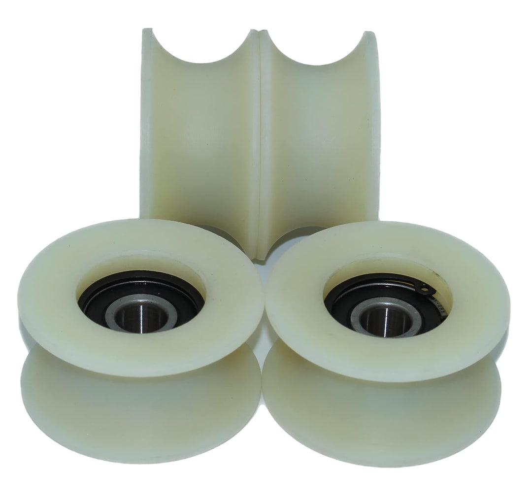 4 x 60 mm Durchmesser gefräste Nylon-Riemenscheiben, verschiedene Rillengrössen, hergestellt in der