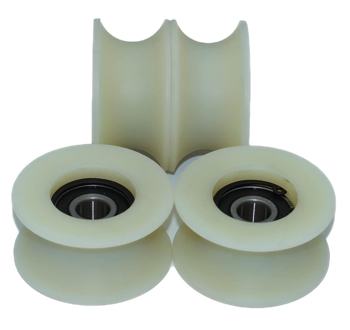 4 x 60 mm Durchmesser gefräste Nylon-Riemenscheiben, verschiedene Rillengrössen, hergestellt in der