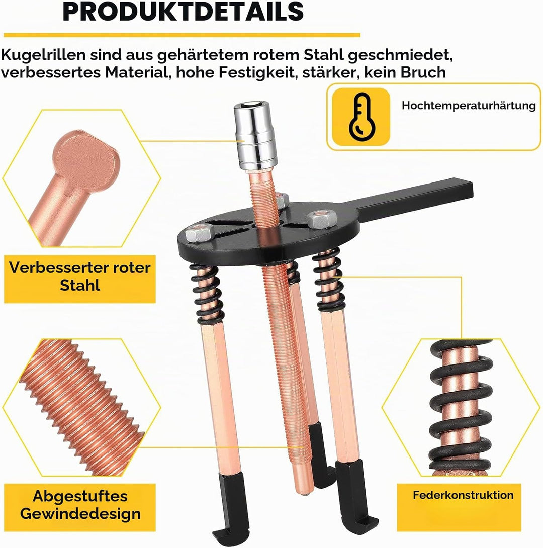 36 in 1 Lagerabzieher Set, Universal Innenlager Abzieher, Multifunktionales Lagerentfernungswerkzeug