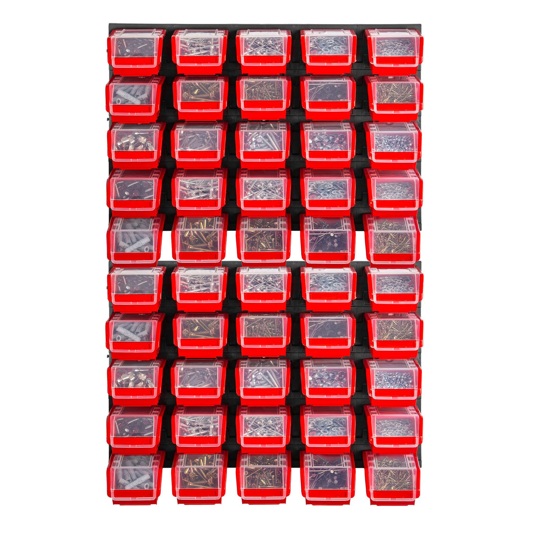 KADAX Werkstattwandregal, 58x78cm Lagersystem aus robustem Kunststoff, UV-Resistentes Werkstattregal