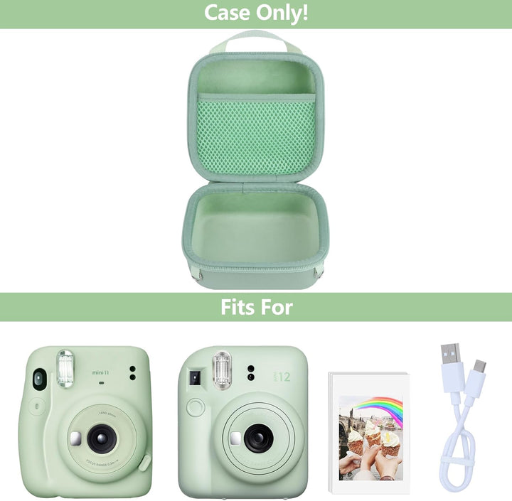 Hartschalen Schutzhülle Tasche Geeignet für INSATX mini 12 / INSTAX mini 11 Sofortbildkameras (Mint