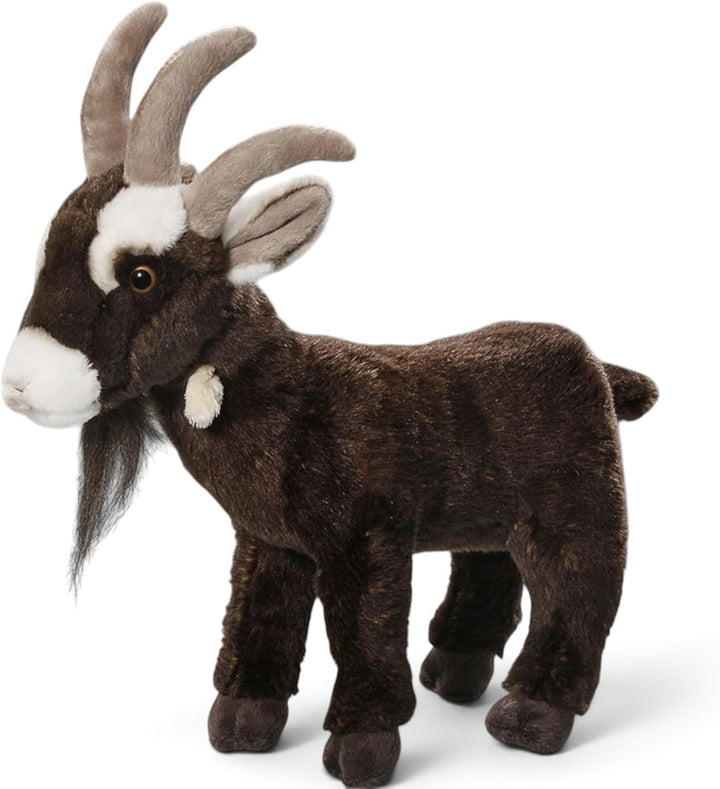 Carl Dick Ziege, Vierhornziege, Plüschtier, Kuscheltier ca. 30cm lang, 30cm hoch 2932 Zi - Braun, Zi