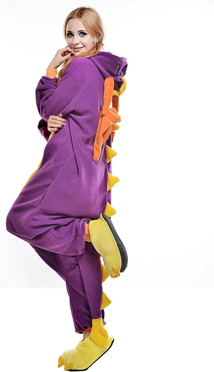Pyjamas Onesies Cosplay Erwachsene Unisex Tiere Halloween Kostüm Kleid Loungewear M Drachen, M Drach