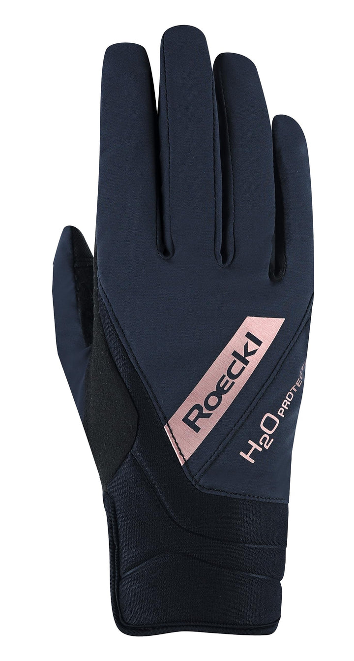 Roeckl Sports Reithandschuh WAREGEM, Turnier Winter Handschuh, 2 Farben, Grösse 6-11 10.5 Schwarz/Ku