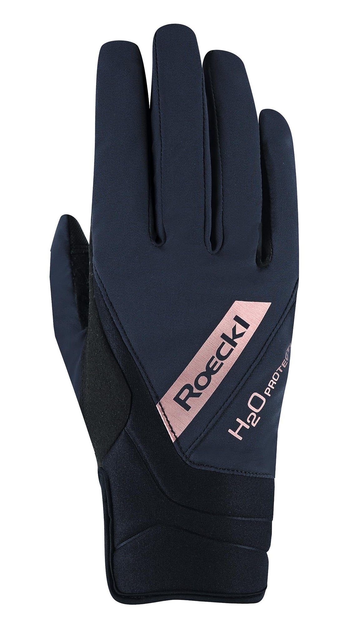 Roeckl Sports Reithandschuh WAREGEM, Turnier Winter Handschuh, 2 Farben, Grösse 6-11 10 Schwarz/Kupf