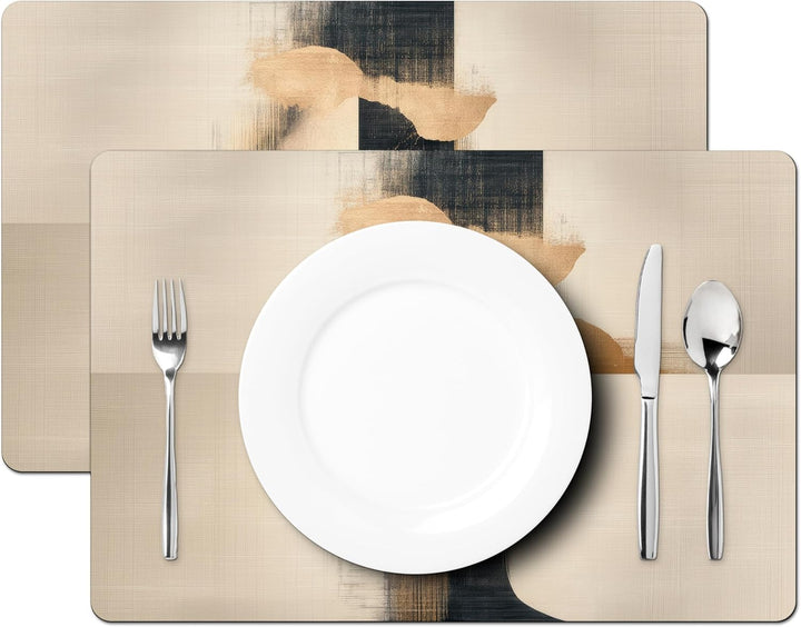 KitchenYeah© Platzsets Abwaschbar 6-Teilig 45x30 cm Tischsets Platzdeckchen Platzset Unterlage Tisch