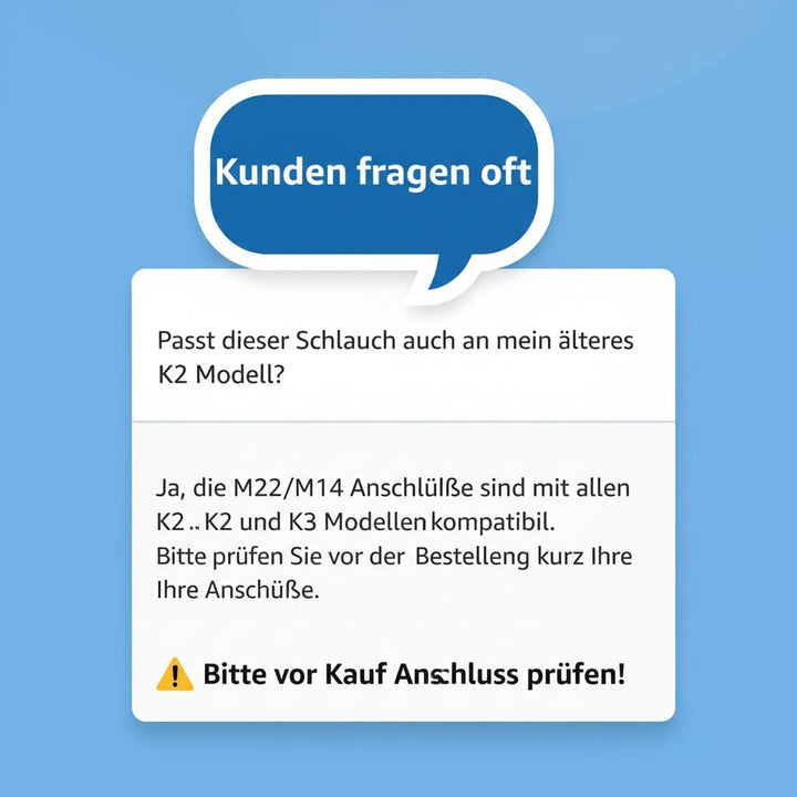 Hochdruckreiniger Schlauch, 10 M, M14 X M22 Gewinde Hochdruckreiniger Ersatzschlauch, Hochdruck Rein