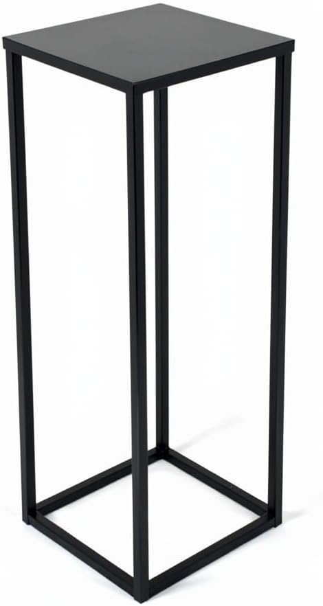 Pflanzenständer Ferro - 24x24x100cm - Farbe Schwarz - für Zimmerblumen - Metallregal - Dekorativer T