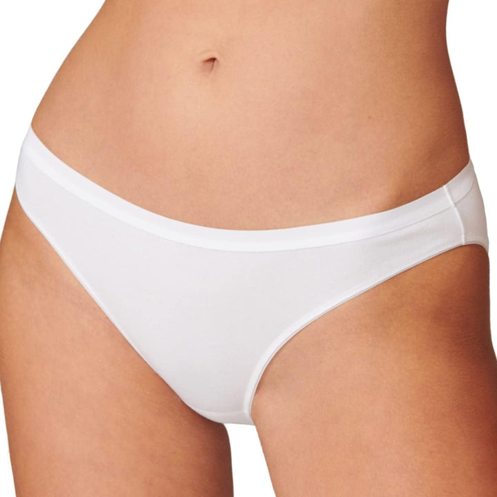 Schiesser Damen 2 PACK Mini Slip Bio Baumwolle - 95/5 Organic, 34 4 X Weiß