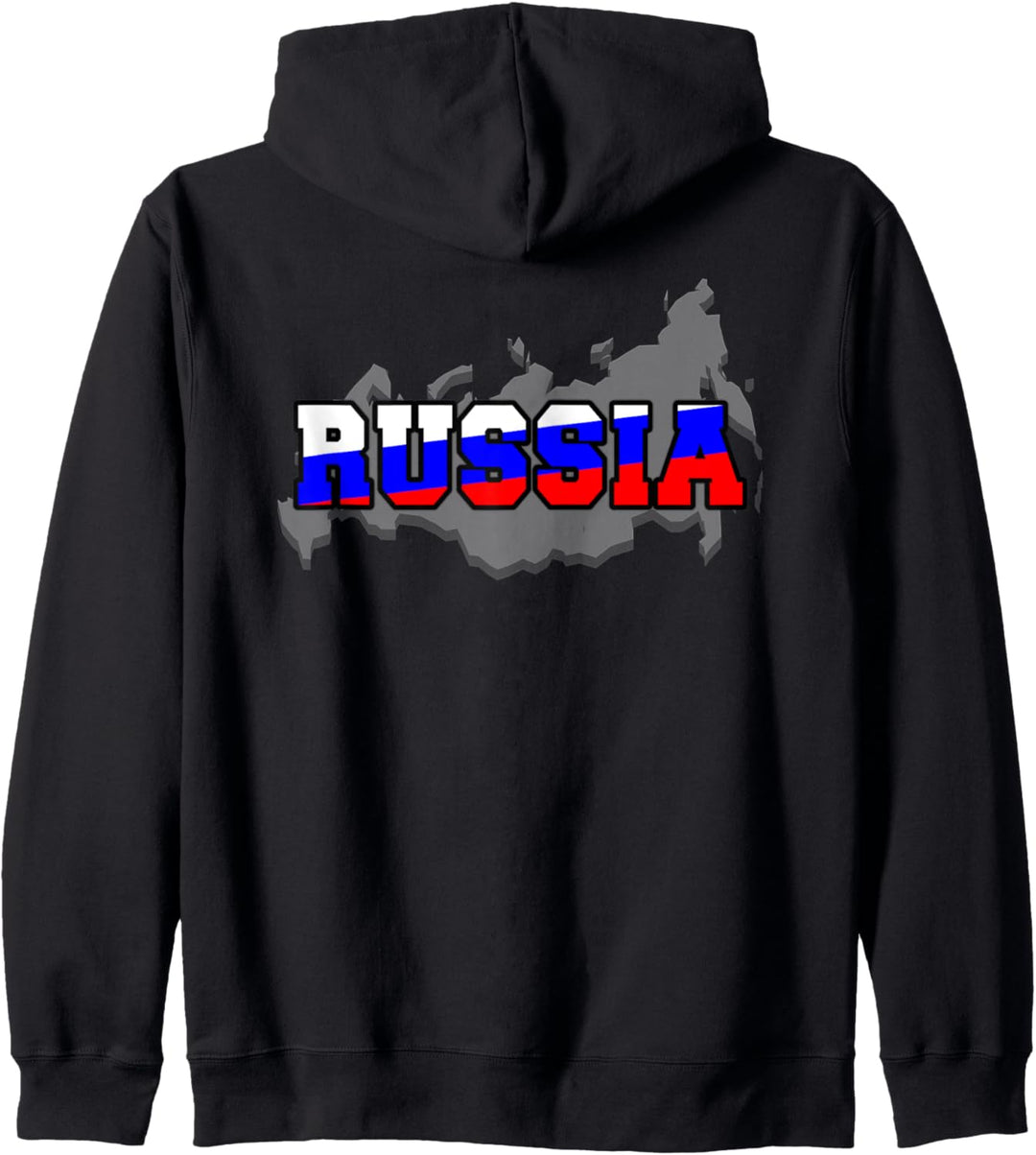 Russia Russland russische Landkarte Russen Kapuzenjacke