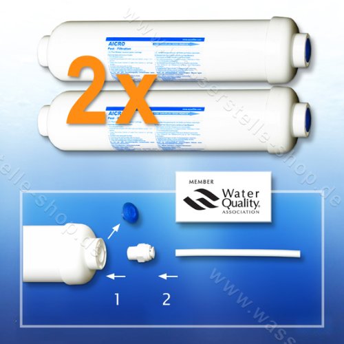 2 x Wasserfilter für Kühlschrank Samsung Side by Side Aic