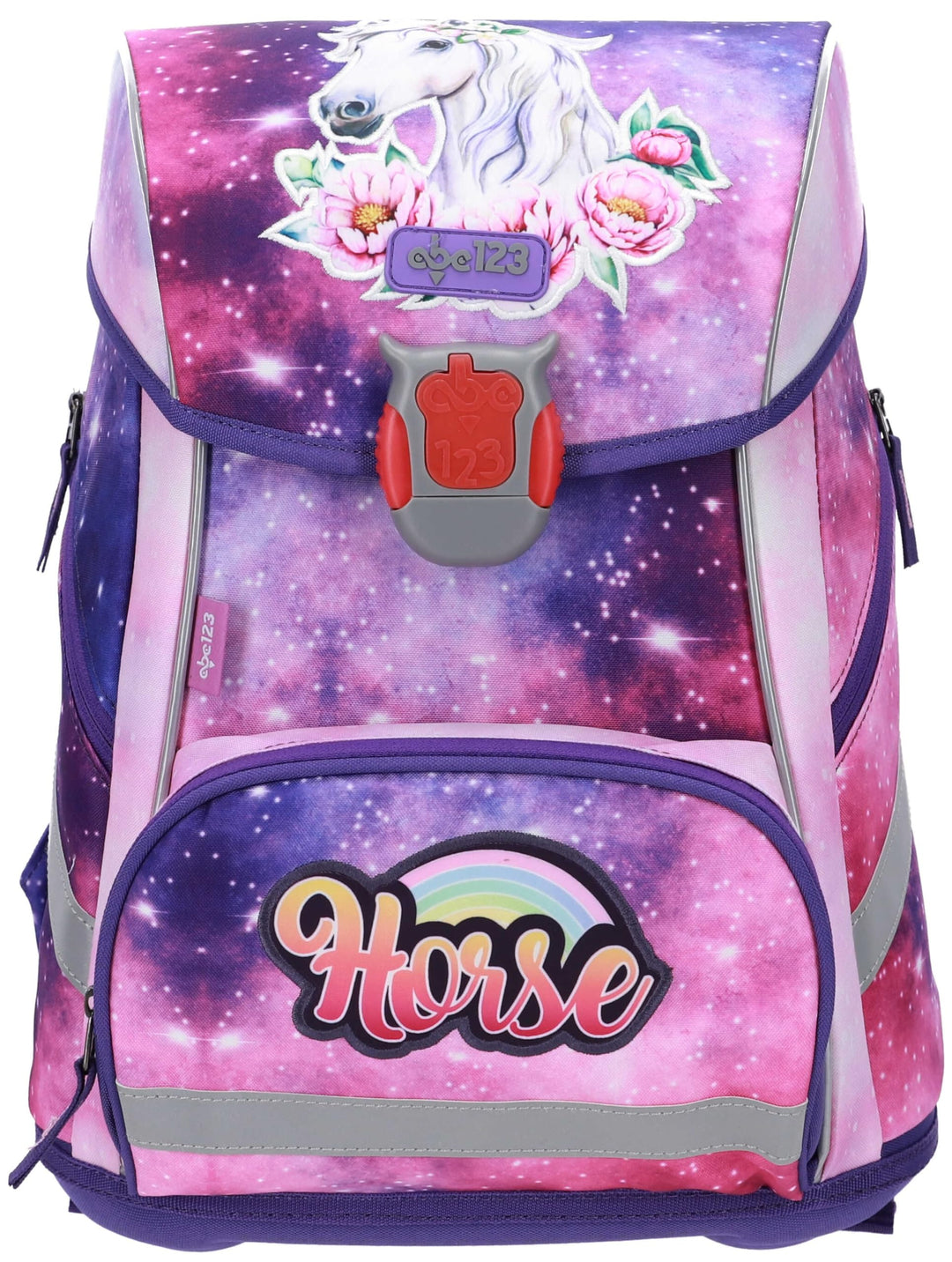PFERDE HORSES SCHULRANZEN SET MÄDCHEN 1 KLASSE | SET 5 TEILIG LED FÜR GRUNDSCHULE | SUPER LEICHT | E