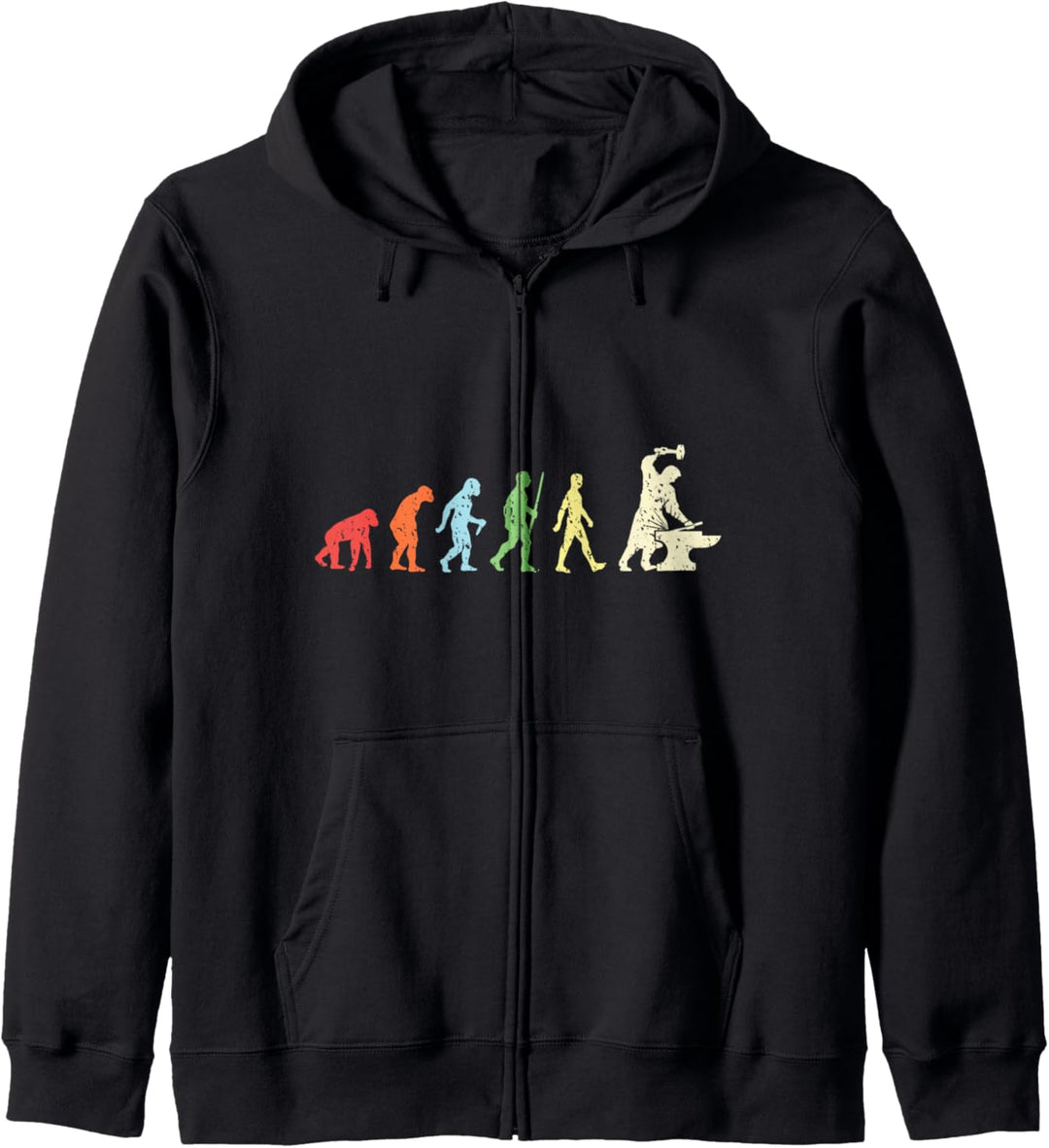 Blacksmith Evolution Vintage Blacksmithing Geschenk Blacksmi Kapuzenjacke