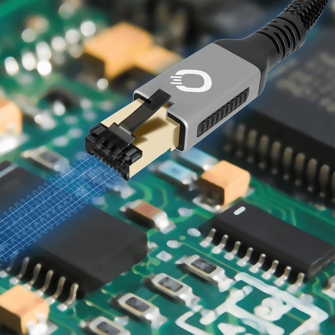 Oehlbach Stream Primus - State of The Art - High End CAT 8.1 Streaming Netzwerkkabel 40 Gbits RJ45 3