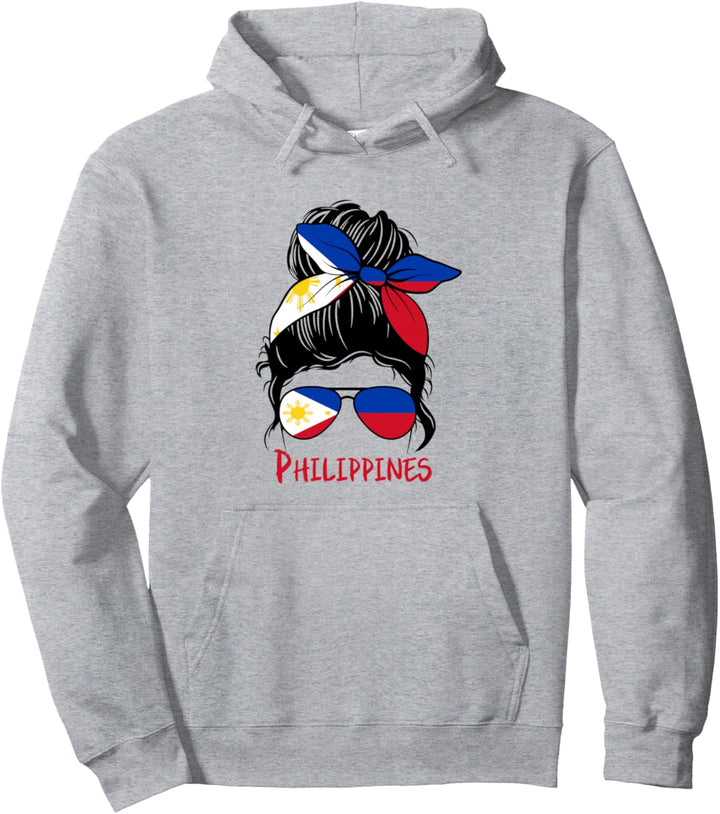 Filipinisches Mädchen Filipina Pinay Girl Philippinen Frau Flagge Pullover Hoodie