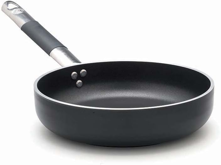 Töpfe Agnelli Alblack Pan Aluminium, Stärke 5 mm, 10 mm Induktions Fund, schwarz, 20 cm, 20 cm