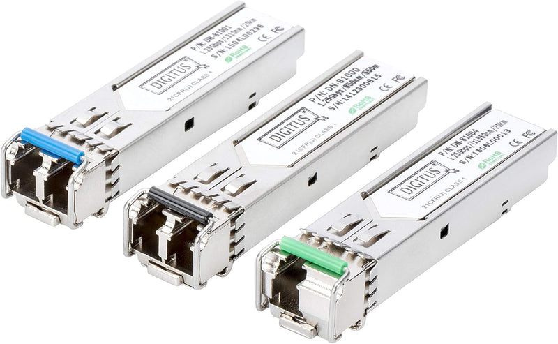 DIGITUS 10 Gbit Universal SFP+ Modul, Mini GBIC, Singlemode, LC Duplex, 1310 nm, 10 km, 10 Gbit/s SF