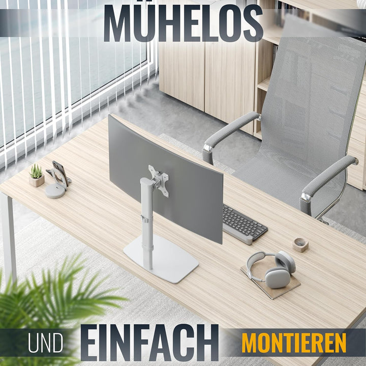 RICOO Monitor Halterung Arm für Computermonitore Monitorständer Schwenkbar Neigbar TS6811 Tischhalte