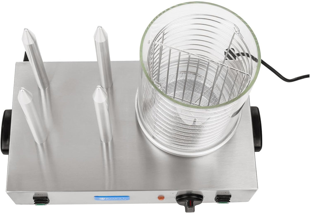 Royal Catering Hot Dog Maschine Gastro Hot-Dog Maker Professionell RCHW 2300 (Leistung 1100 Watt, Te