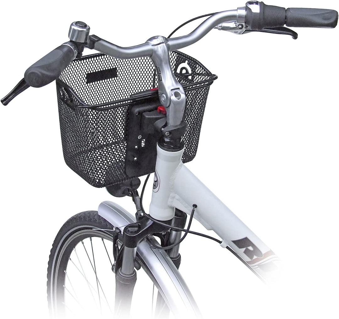 KlickFix Mini Vorderradkorb Schwarz, Schwarz