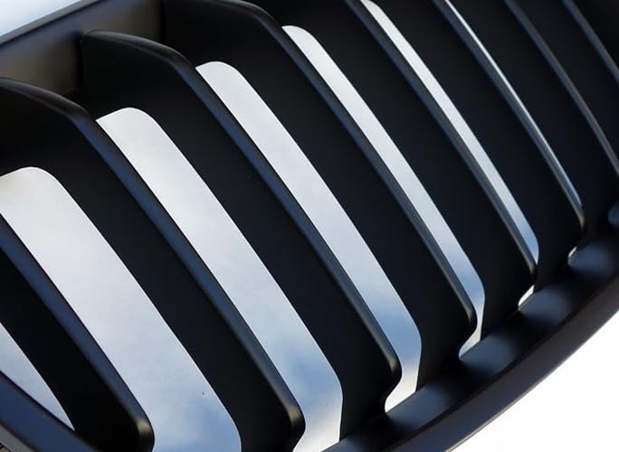 Kühler- Sport- Front- Rippen- Grill Schwarz Matt Eintragungsfrei Set