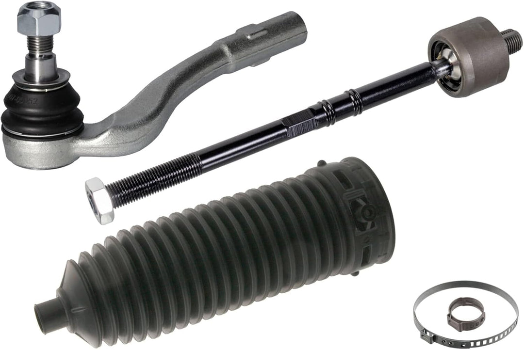 febi bilstein 40166 Spurstange mit Endstück, Manschette und Anbaumaterial , 1 Stück Vorderachse link