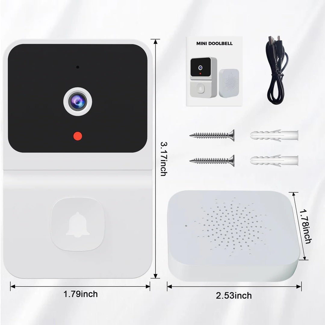 Smart Video Türklingel, Video Türklingel Kamera 480p Drahtlose Video Türklingel Kamera 2, 4 ghz WiFi