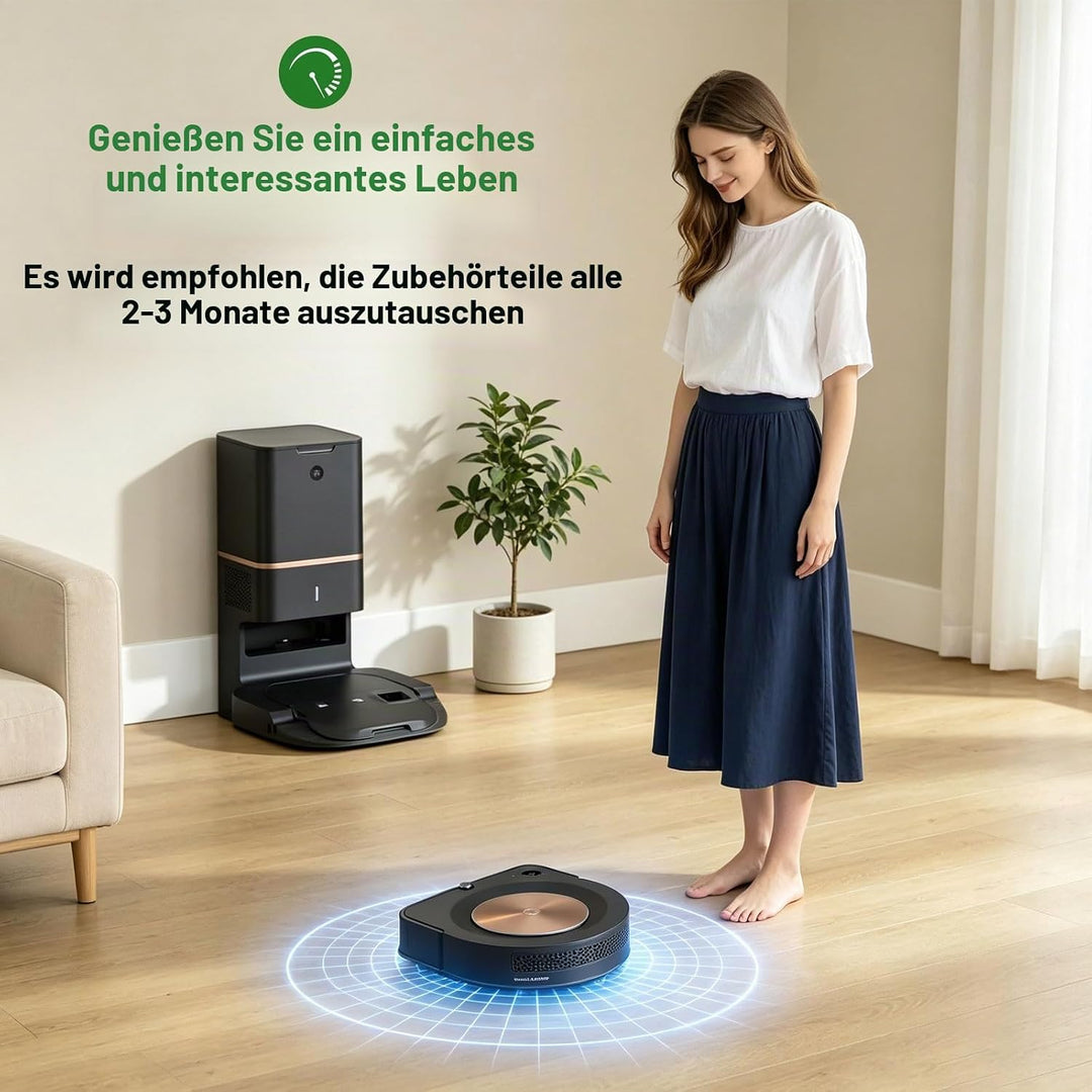 Zubehör-Kit für Irobot Roomba s9+ (9550) s9 9550 Roboter-Staubsauger Ersatzteile 18 Packungen 2 Sätz