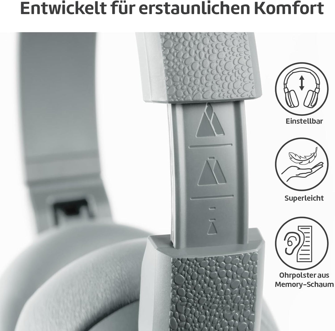 POGS Drahtloser Bluetooth Over-Ear Noise Cancelling-Kopfhörer | The Turtle | Faltbarer robuster Kopf