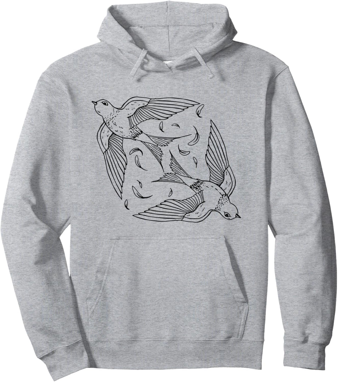 Schwalbe Vogel fliegend Pullover Hoodie