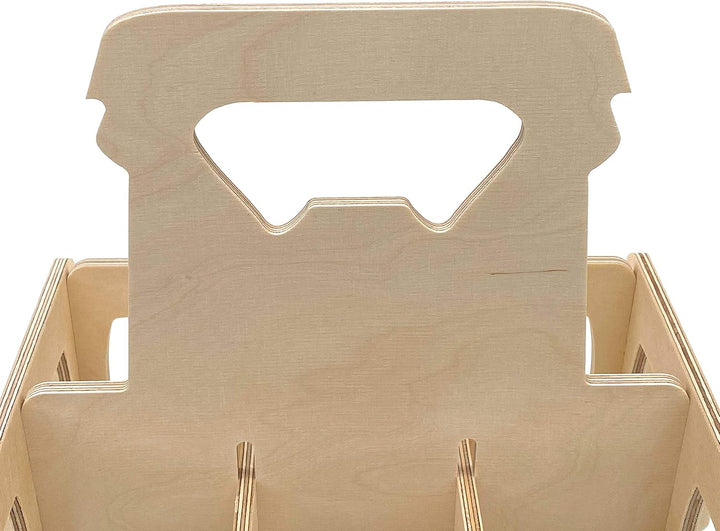 DanDiBo Bierträger aus Holz 6 Flaschen Flaschenträger 96141 Flaschenkorb Männerhandtasche Bier