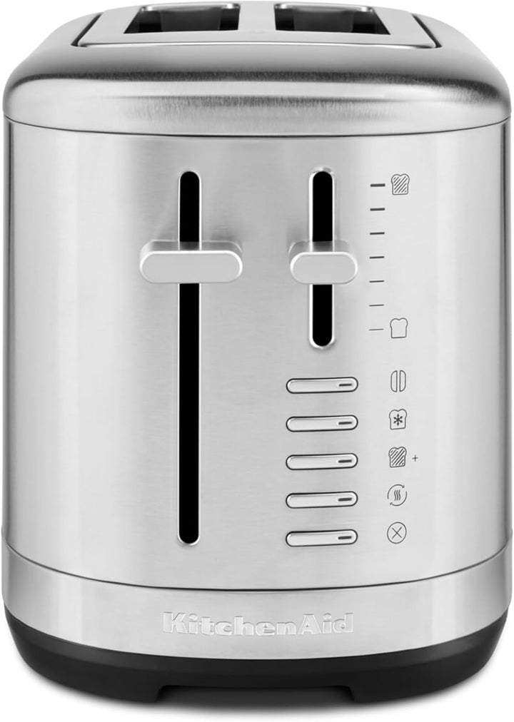 KitchenAid 5KMT2109ESX Toaster 2 Scheiben, extra breite Schlitze für Bagels & dickes Brot, 7 Bräunun