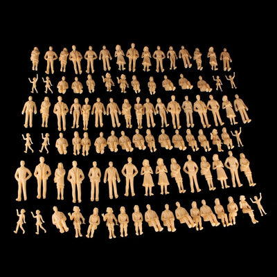 Gutshof miniaturen 100 STK. Modellbau Figuren 1:24 Architektur Figuren Massstab 1:24 1:25 Zubehör