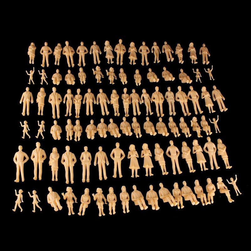 Gutshof miniaturen 100 STK. Modellbau Figuren 1:24 Architektur Figuren Massstab 1:24 1:25 Zubehör
