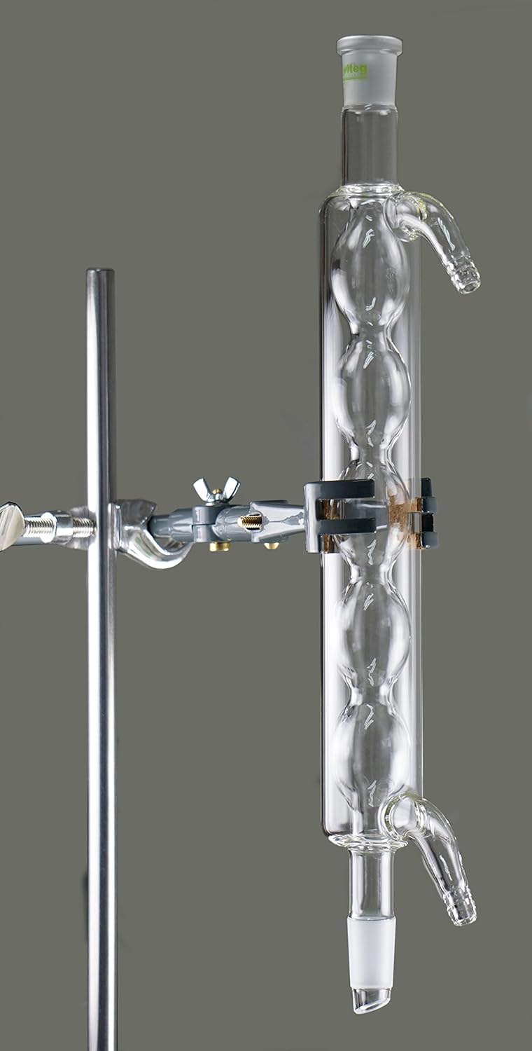 Allihn-Kühler, nach DIN 12581, Kern NS 19/26, Mantellänge 160 mm, 160 mm