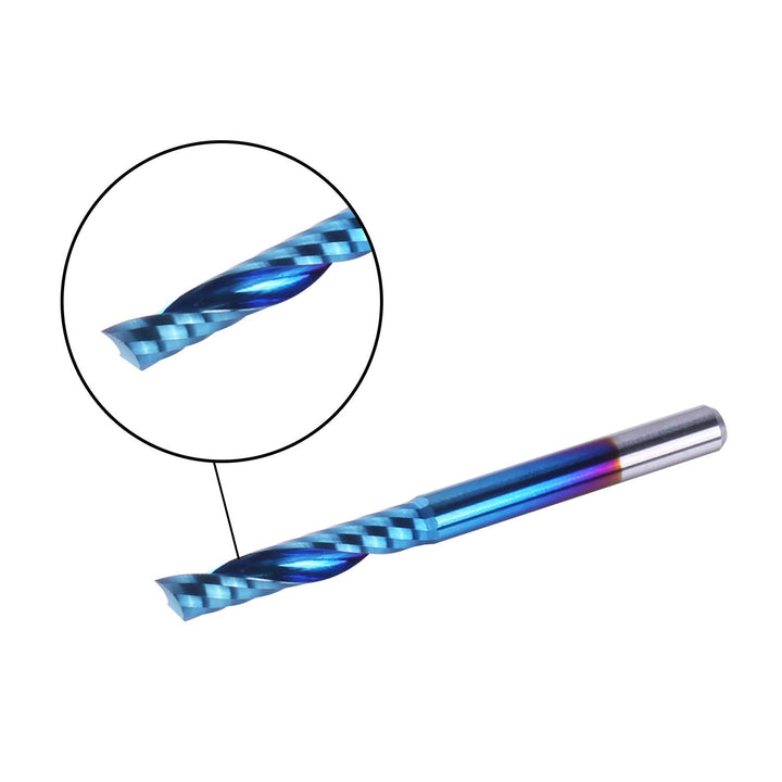 SainSmart Genmitsu 10Pcs Nano Blue Coat flache Nase Schaftfräser CNC Fräser, 1/8 "Schaft Spirale Upc