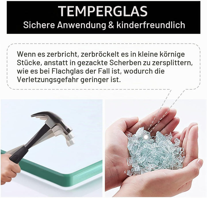 KES Duschablage Glas Glasregal Duschregal Bad Glasablage 8mm Dusche Glas Ablage Badezimmer Wandregal