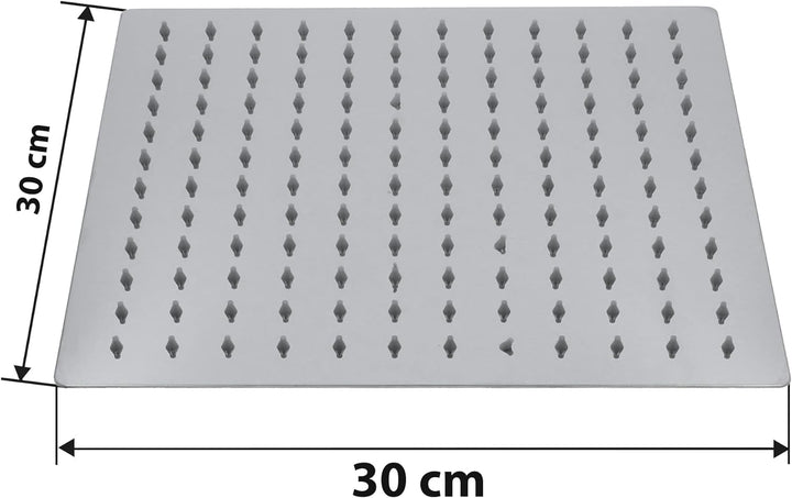 Millto™ Quadratische Edelstahl Duschkopf Regendusche 30x30 cm XXL | Regenduschkopf Gross 12 Zoll Bra