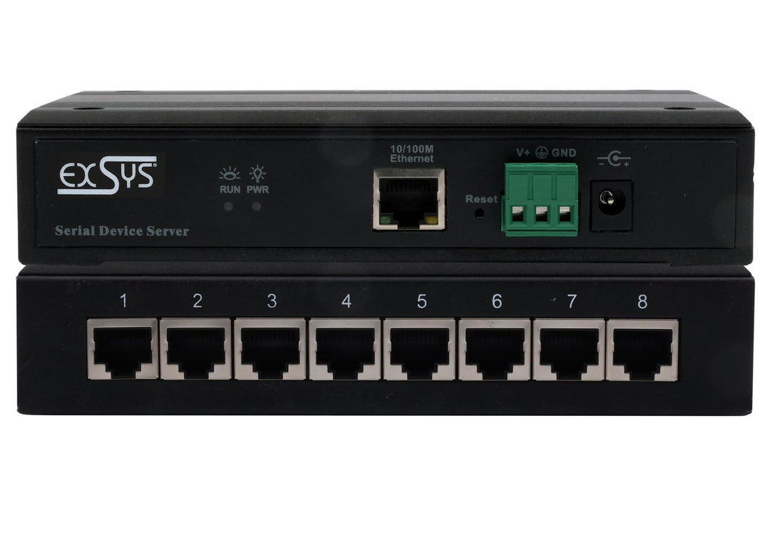 EXSYS EX-61008 Serial Device Server 8 x Seriell RS-232/422/485