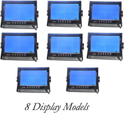 Pardarsey 9" TFT LCD Auto Rückansicht Quad Split Monitor, Fernbedienung, 4-Kanal 4-PIN Stecker Video