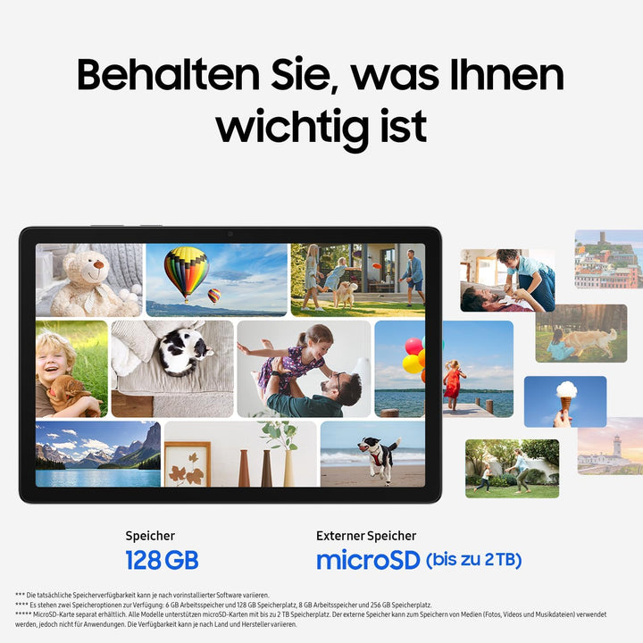 Samsung Galaxy Tab A11+ 5G Enterprise Edition, Android Tablet, 11 Zoll Display, 128 GB Speicher, 6 G